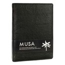 Notizbuch 22x16cm MUSA Schwarz, Upcycling