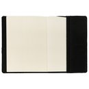 Notizbuch 22x16cm MUSA Schwarz, Upcycling