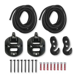 BEFESTIGUNGSSET f&uuml;r H&auml;ngematte, 2 Seile inkl Montagekit