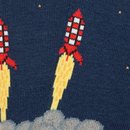 Socken Ankle Space Rocket