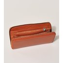 ZIPPERB&Ouml;RSE &Ouml;koleder cognac, 19x10cm, Rindsleder