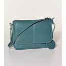 TASCHE MINI seegr&uuml;n, &Ouml;koleder, 23x6xH17cm