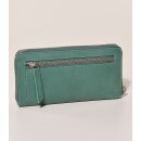 ZIPPERB&Ouml;RSE &Ouml;koleder seegr&uuml;n, 19xH10cm