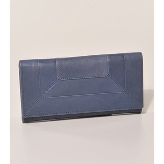 DAMENB&Ouml;RSE &Ouml;koleder blau, 19x10cm, Rindsleder