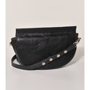 SCHULTER- oder H&Uuml;FTTASCHE &Ouml;ko, schwarz Rindsleder, 24x7xH17cm