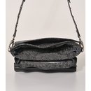 SCHULTER- oder H&Uuml;FTTASCHE &Ouml;ko, schwarz Rindsleder, 24x7xH17cm