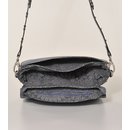 SCHULTER- oder H&Uuml;FTTASCHE &Ouml;ko, blau, Rindsleder, 24x7xH17cm