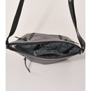 SCHULTERTASCHE Zipper &Ouml;koleder, schwarz, 34x14xH30cm