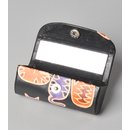 LIPPENSTIFTETUI Katzen, Ziegenleder, 8,5x3x3cm