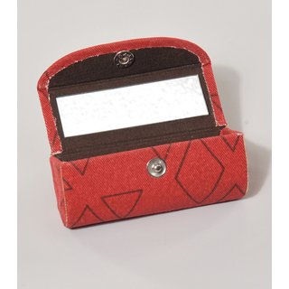 LIPPENSTIFTETUI Triomino rot, Baumwolle, 8,5x3,5x3,5cm