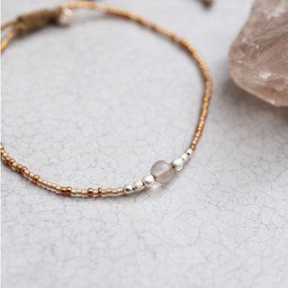 Iris Rauchquarz Silber Armband 