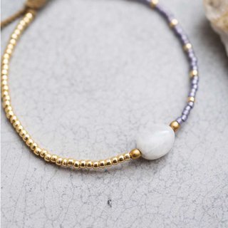 Ruby Mondstein Gold Armband 