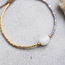 Ruby Mondstein Gold Armband 