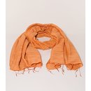 SCHAL terrakotta, 50% Seide 50% Baumwolle