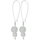 Ohrringe GLASS PEARLS DANGLE white