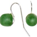 Ohrringe GLASS PEARLS DROP moss