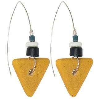 Ohrringe FAST FORWARD mustard