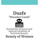 Armband ADINKRA DUAFE blau