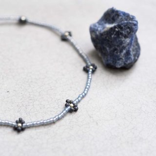 Daisy Lapislazuli Fu&szlig;kettchen - grau