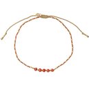 Confetti Karneol Gold Fu&szlig;kettchen