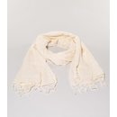 SCHAL naturwei&szlig;, 100% Baumwolle 180x70cm