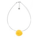 Kette oval sonnengelb, Capiz