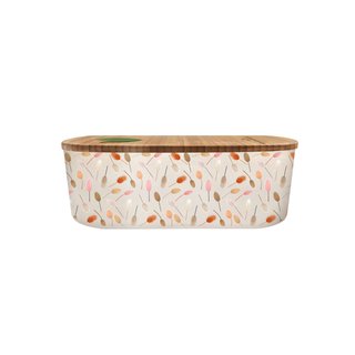 Bioloco plant lunchbox oval - dried flower pattern 
