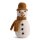 Schneemann mit Hut goldbraun, 10 cm