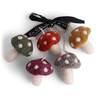 1 Fliegenpilze mini farbig sortiert, 4 cm