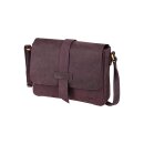 Handtasche Vintage-SUNITA klein bordeaux, Rindsleder