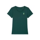 Avocado Embroidery - T-Shirt Damen M Glazed Green