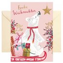 Doppelkarte mit Umschlag - Frohe Weihnachten