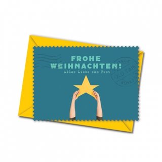 Postkarte mit Umschlag - Christmas Star