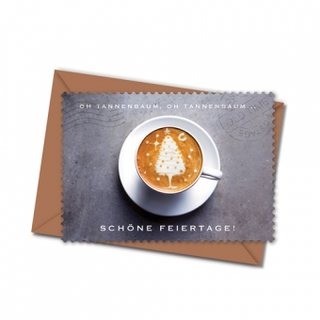 Postkarte mit Umschlag - Oh Tannenbaum