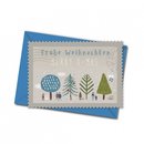 Postkarte mit Umschlag - Xmas Drawing