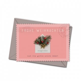 Postkarte mit Umschlag - Christmas Post