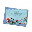Postkarte mit Umschlag - Frohe Weihnachten