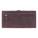 Brieftasche Vintage-SUNITA 19,5x10cm bordeaux, Rindsleder