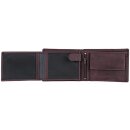 Borse Vintage-CASUAL 12,5x9,5cm RFID bordeaux, Rindsleder