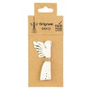 Baumschmuck Engel Seraphim 8cm weis-gold, Papier