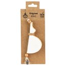 Papierdeko Origami 9cm MAURO weis de Luxel, Glitter