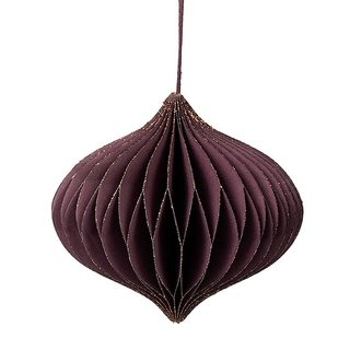 Papierdeko Origami 9cm ONION purpur, Glitter