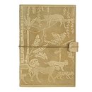 Notizbuch M DSCHUNGEL oliv nachfullbar Elastikband, Leder