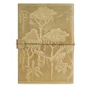 Notizbuch M DSCHUNGEL oliv nachfullbar Elastikband, Leder