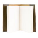 Notizbuch M MANDALA olive nachfullbar, Recyclingleder