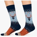 Wintersocken - Winter Deer blau
