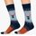 Wintersocken - Winter Deer blau