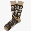 Wintersocken - Winter Skulls braun
