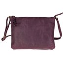 Handtasche Vintage-TUSSEL pflaume, Rindsleder
