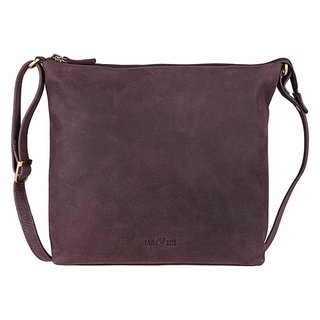 Handtasche Vintage-SOMA pflaume, Rindsleder